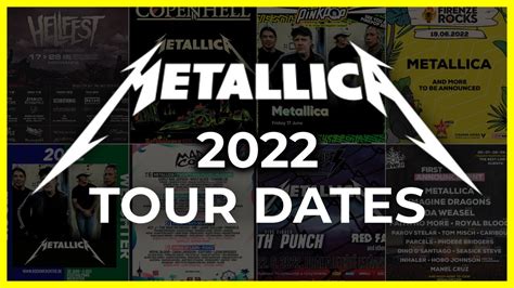 metallica tour 2022